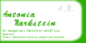 antonia markstein business card